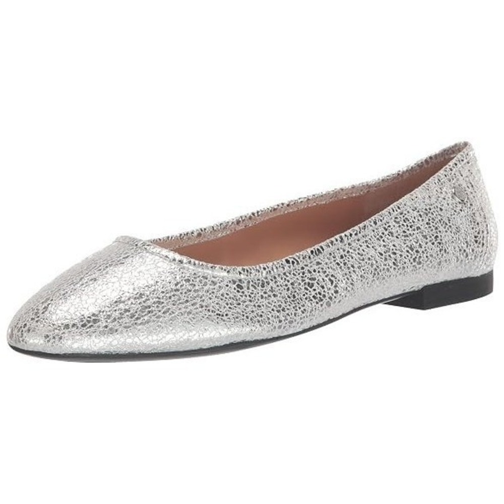 Vince Camuto Women's Size 5 M Minndy Casual Flat Ballet Low Heel Slip On Silver